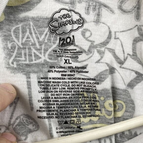 Official Simpson's Tee Shirt XL Y2K Retro - Picture 3 of 8